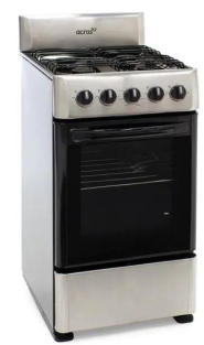 ESTUFA ACROS 20" E/C NAW1001S SILVER PORC