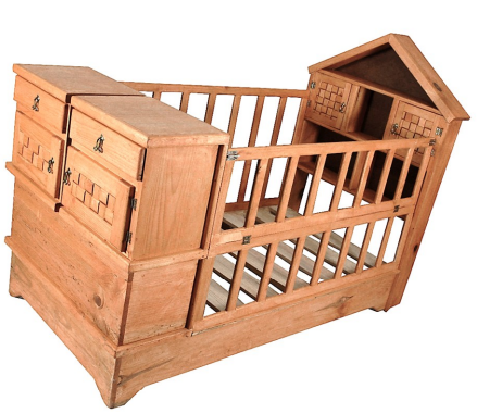 CUNA INDIVIDUAL RUSTICA CASITA