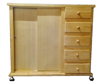 COMODA ROPERO CHIFONIER CHICA NATURAL