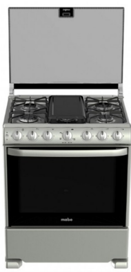 ESTUFA MABE 30" E/E EM7657CSIS0 SILVER CUBIERTA  ACERO INOX