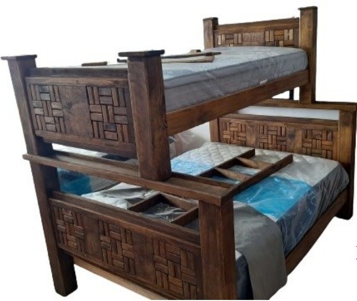 BASE LITERA MIXTA DE MADERA RUSTICA