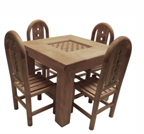 ANTECOMEDOR RUSTICO 4 SILLAS