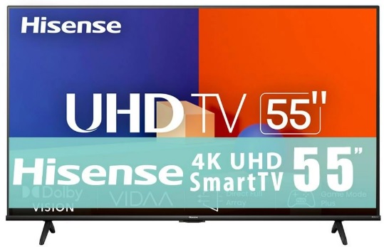 TV PANTALLA HISENSE 55" 55A65KV 4K VIDAA SMART