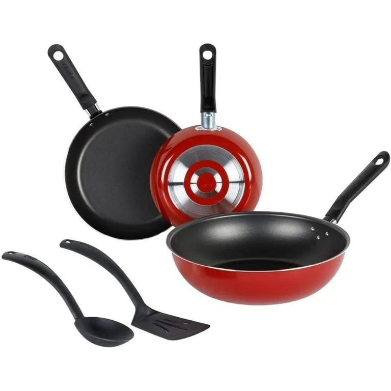 BATERIA EKCO WOK 5 PZAS ROJA 64365