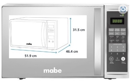H. MICROONDAS MABE 1.4 PIES HMM114SEJ CUFT ESPEJO