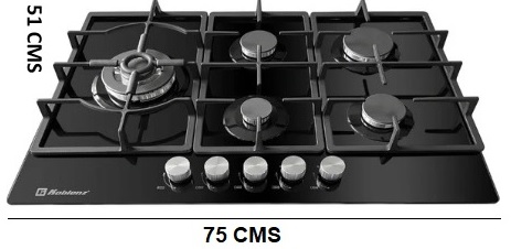 PARRILLA KOBLENZ 75 CMS PCK-75HOB5Q EMPOTRABLE NEGRA