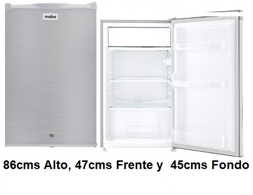 REFRI FRIGOBAR MABE 4" 2-RMF0411PYMX0 INOXIDABLE