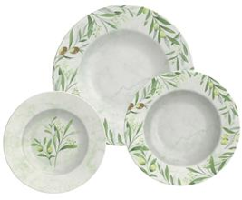 VAJILLA TRAMONTINA KRAFT OLIVA 12 PZAS