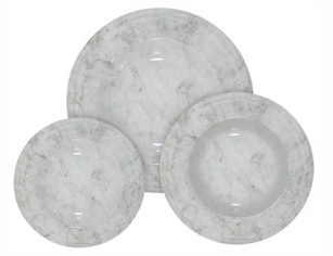 VAJILLA TRAMONTINA KRAFT TRAVERTINO 12 PZAS