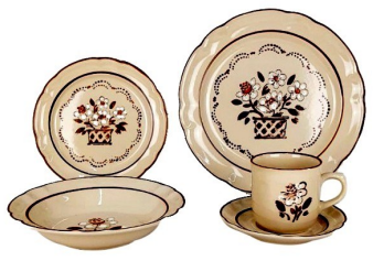 VAJILLA FLOR DE OTOÑO 30 PZAS