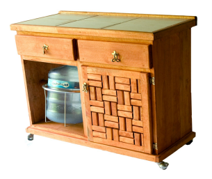 MUEBLE RUSTICO PARA COCINA CON PORTA GARRAFON