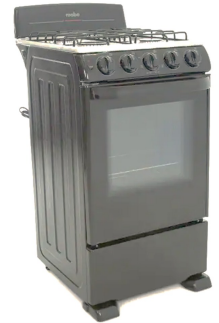 ESTUFA MABE 20" E/E EM5040BAIN0 NEGRA ACERO INOX