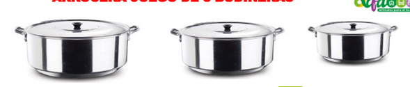 ARROCERA JGO 3 BUDINERAS 45, 34, 32 LTS