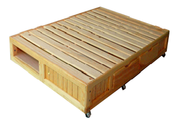 BASE KING SIZE 4 CAJONES MAD C/R