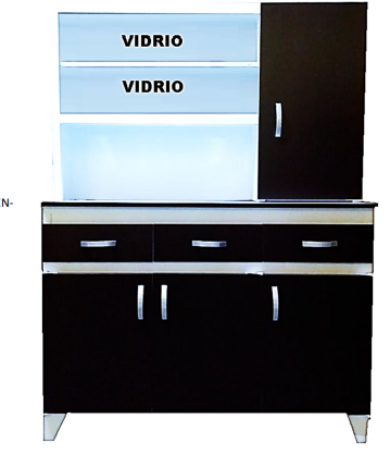 GABINETE METALICO PUERTA FORMAICA