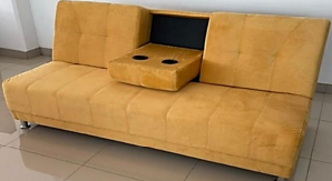SOFA CAMA CONVER C/PORTA VASOS