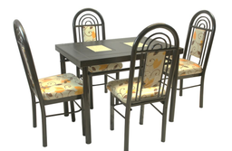 [3926] ANTECOMEDOR ARCOIRIS 4 SILLAS