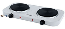 [3987] PARRILLA ELECTRICA DOBLE KOBLENZ PEKM-2000 HG BLANCA