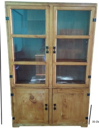 [4105] VITRINA RUSTICA VERTICAL CHICA