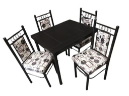 [4204] ANTECOMEDOR ANKARA 4 SILLAS