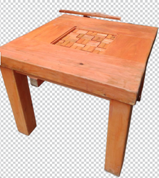 [1567] MESA RUSTICA 4 SILLAS