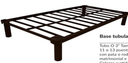 [4277] BASE MATRIMONIAL TUB 3" DUELA SIN CABECERA