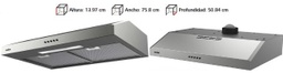 [4342] CAMPANA DE PARED 76 CM MABE CMPUV761SSX0 ACERO INOX