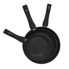 [4433] SARTENES ULTRA HOT SPOT 20-24-28 CM Z630N ANTIADHERENTE NEGRO