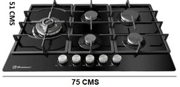 [4444] PARRILLA KOBLENZ 75 CMS PCK-75HOB5Q EMPOTRABLE NEGRA
