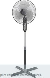 [2887] VENTILADOR DE PEDESTAL NAVIA C/SILVER