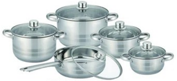 [2952] BATERIA YAJAD ACERO INOXIDABLE 10 PZAS