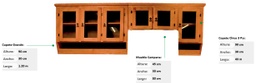 [3275] COCINA RUSTICA 3 PZS COPETES ESPECIAL