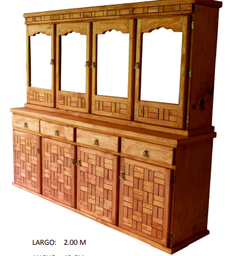 [2622] VITRINA RUSTICA GRANDE 2 M