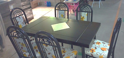 [3903] ANTECOMEDOR ARCOIRIS 6 SILLAS